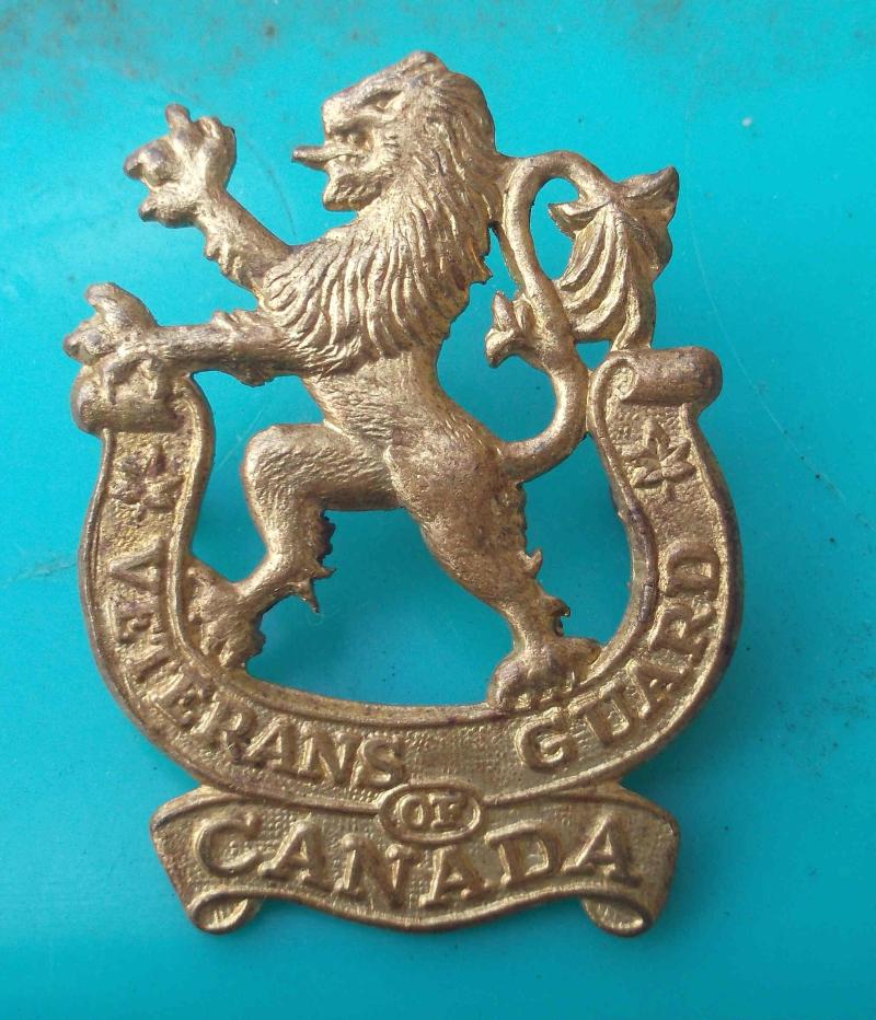 Veterans Guard of Canada WW2 Canadian Cap Badge