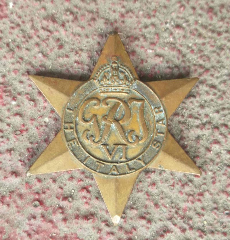 British and Commonwealth Italy Star Damaged Medal