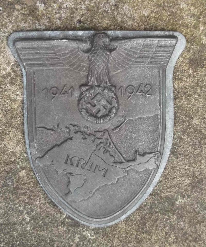 German WW2 Crimean Campaign Badge Krim Shield