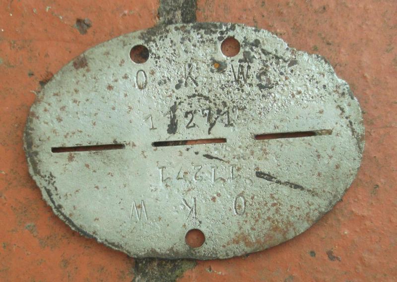 German WW2 Dog Tag for the OKW Wehrmacht
