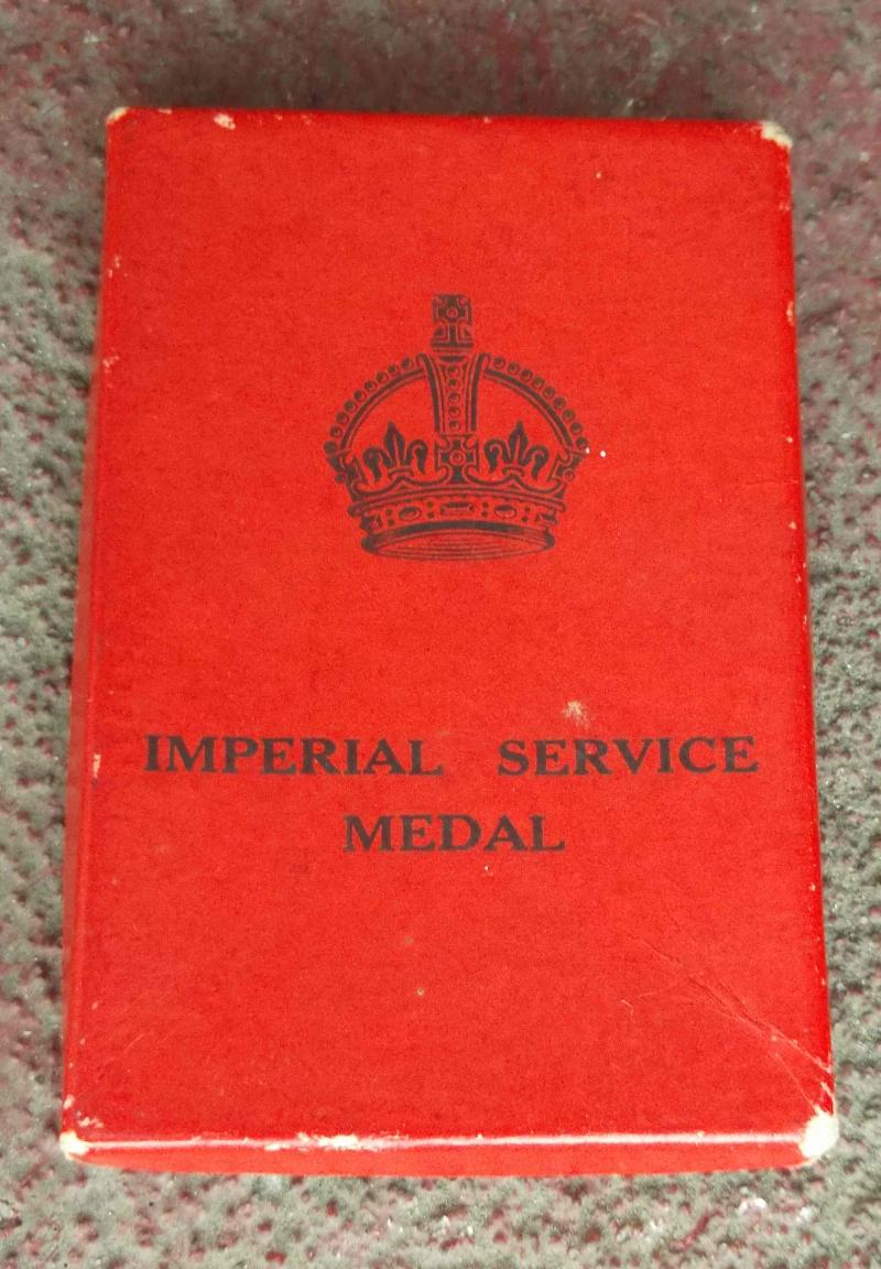 British and Commonwealt WW2 Economy Package Box for Imperial Service Medal
