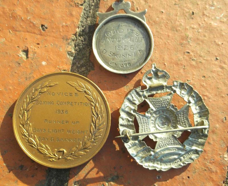 British Army Lot of Three Items Rifle Brigade The Prince Consort's Own