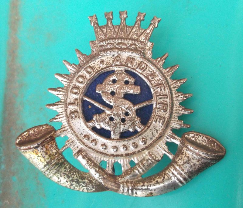 Vintage Salvation Army Band Cap Badge Metal Blood and Fire Logo