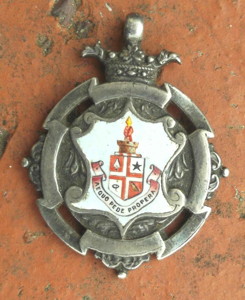 British 1907 Silver Competition Award Medallion Marsh Gymnasium