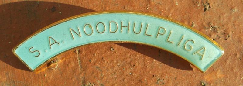 South Africa Noodhulp Liga Suid-Afrikaanse Noodhulpliga Uniform Badge