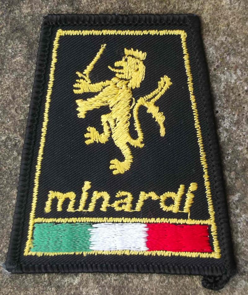 Vintage Italy Minardi Patch Formula 1 Italian Team