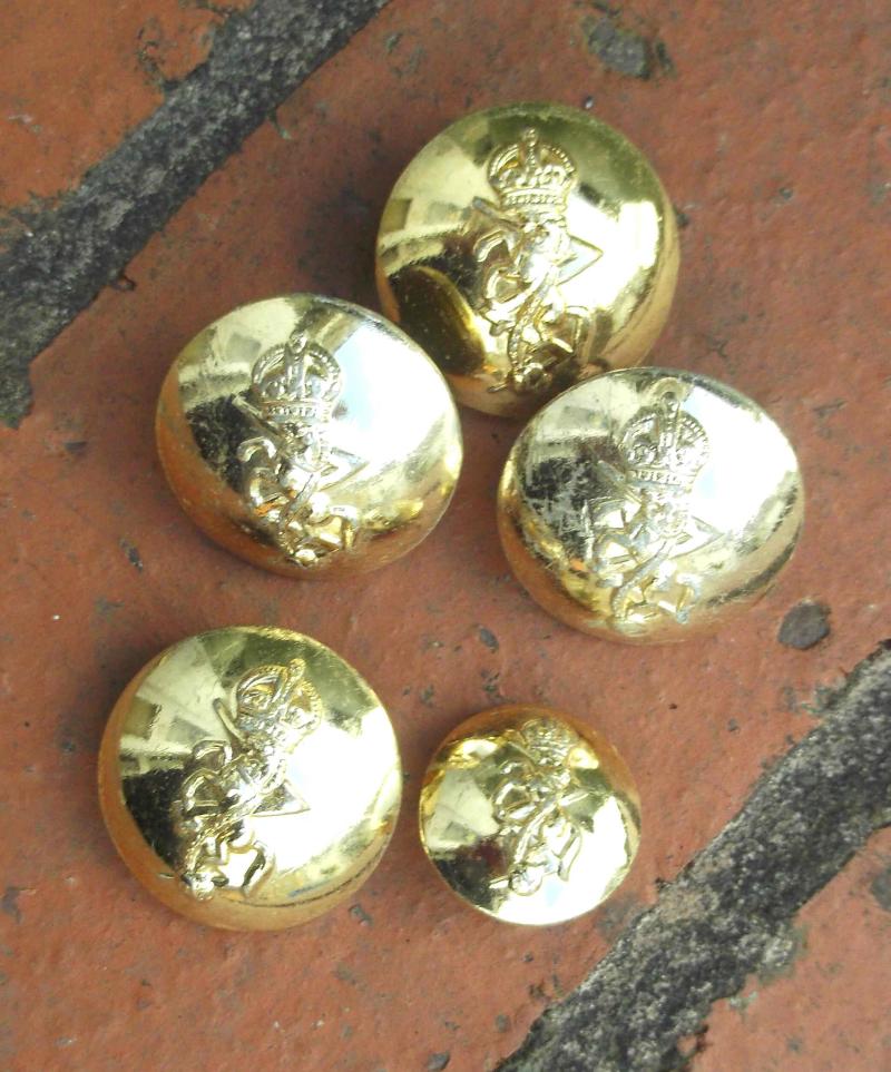 British Army REME 1947 Pattern Buttons Anodised Lot
